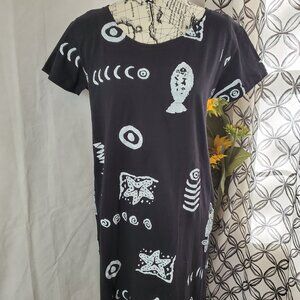 NEW Magu Distributions Black Cotton Dress - Small